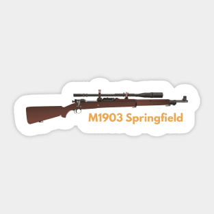 M1903 Springfield Sniper Rifle Sticker